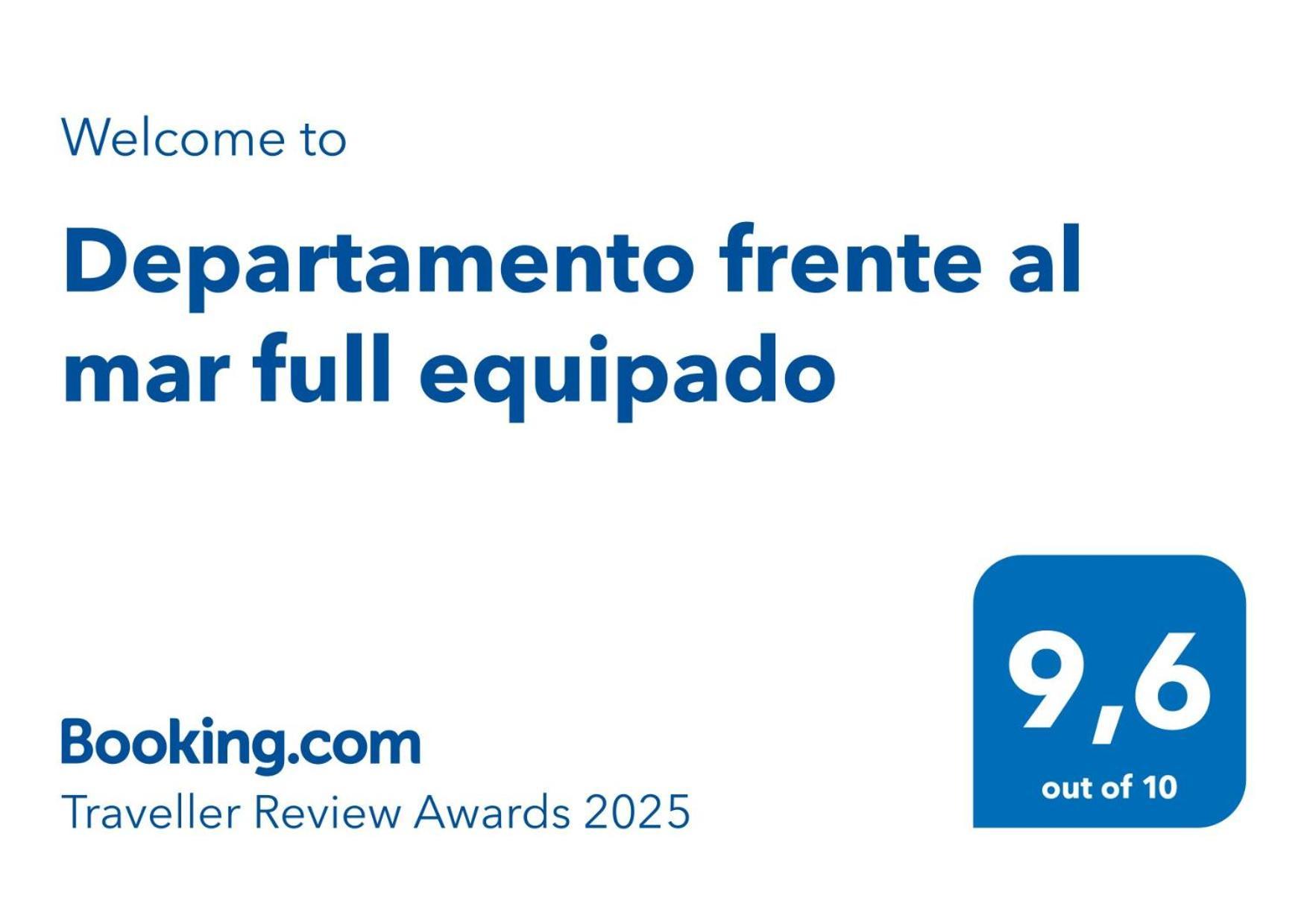 Apartamento Departamento Frente Al Mar Full Equipado